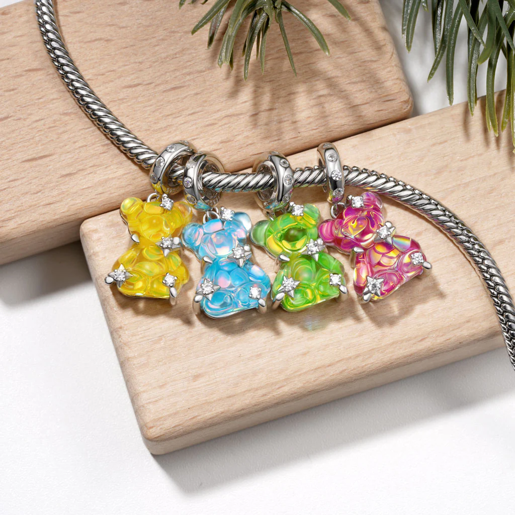 Gnoce Green Dream Bear Pendant Dangle Charm - Image 2