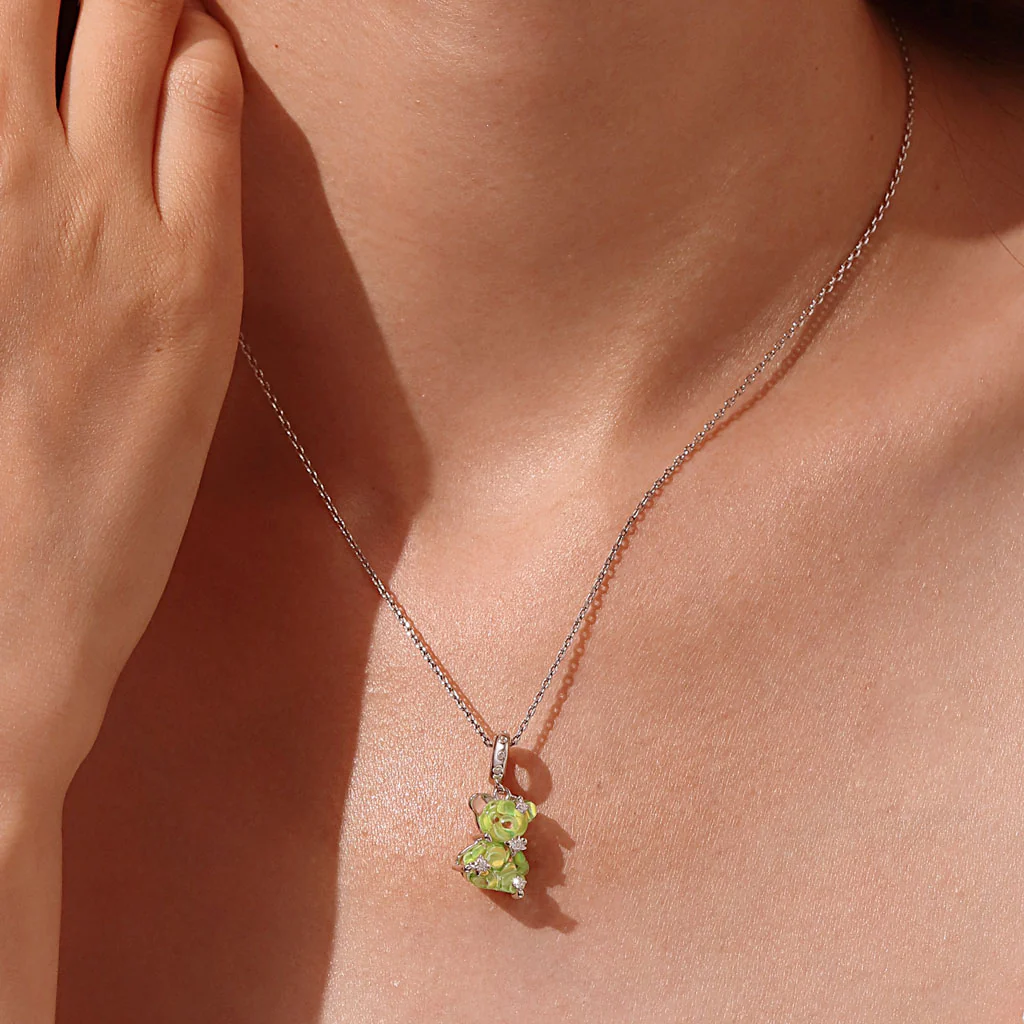 Gnoce Green Dream Bear Pendant Dangle Charm - Image 4