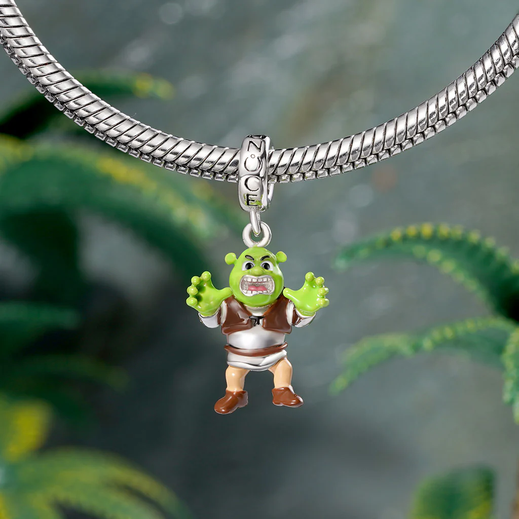 Gnoce Green-skinned Shrek Pendant Dangle Charm - Image 3