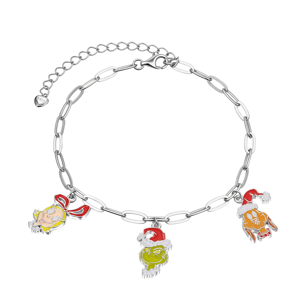 Gnoce Grinch Cindy-Lou & Max Chain Bracelet