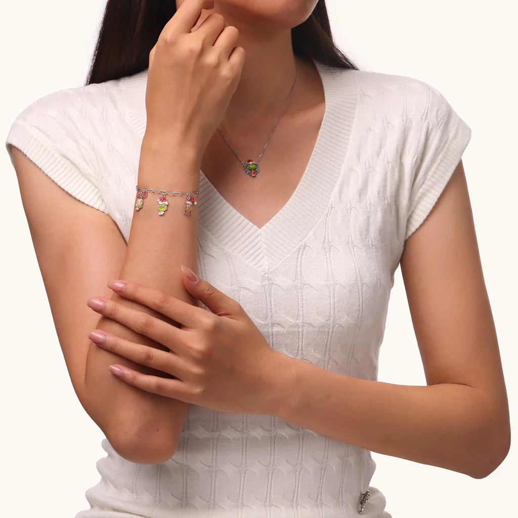 Gnoce Grinch Cindy-Lou & Max Chain Bracelet - Image 4