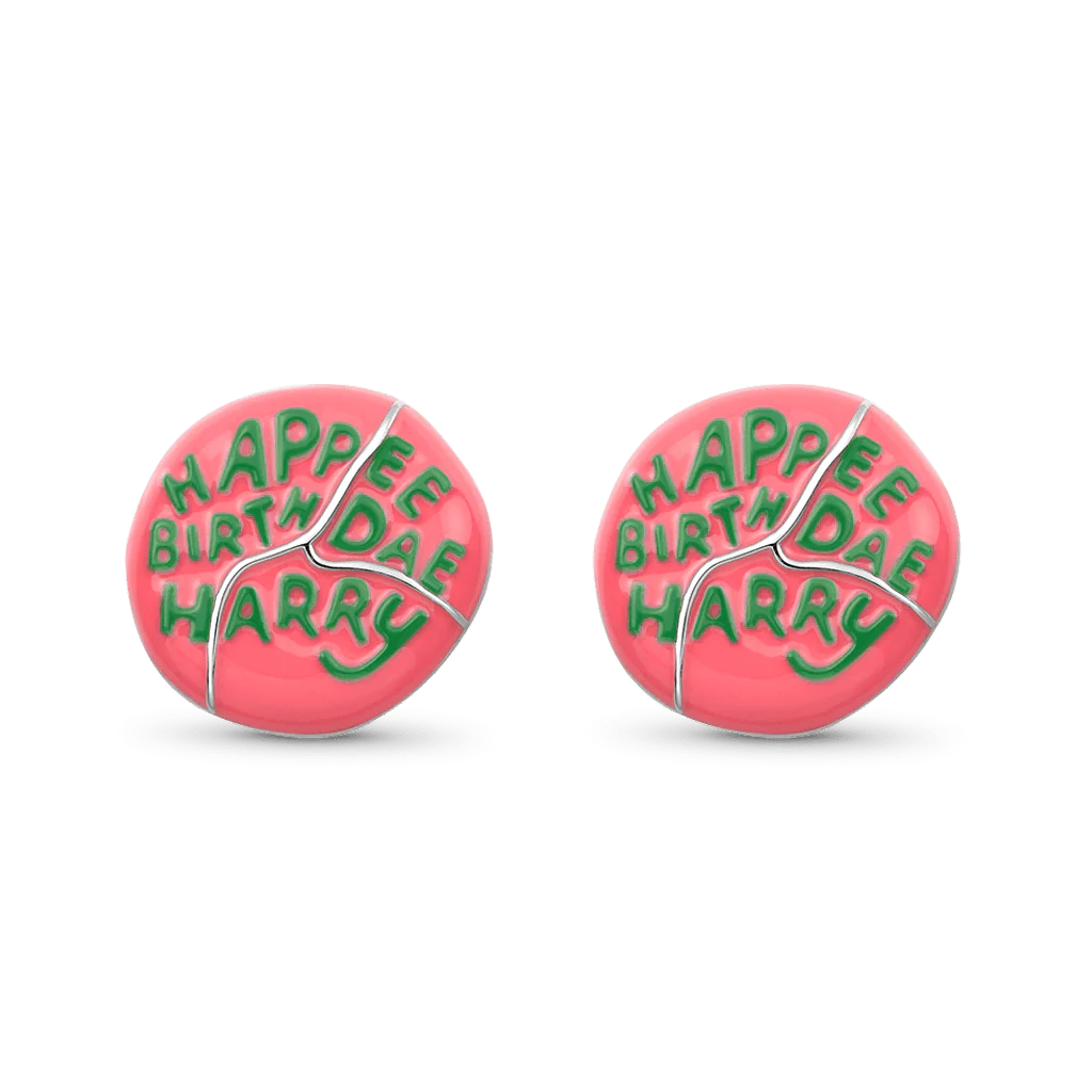 Gnoce Harry Potter Hagrid Birthday Cake Stud Earrings - Image 2