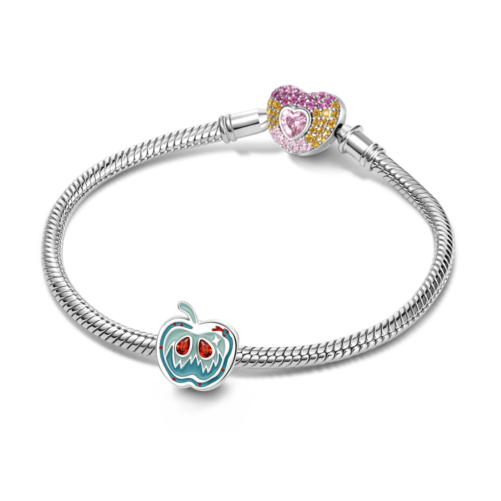 Gnoce  Half An Apple Charm Platinum-plated Silver Blend - Image 3