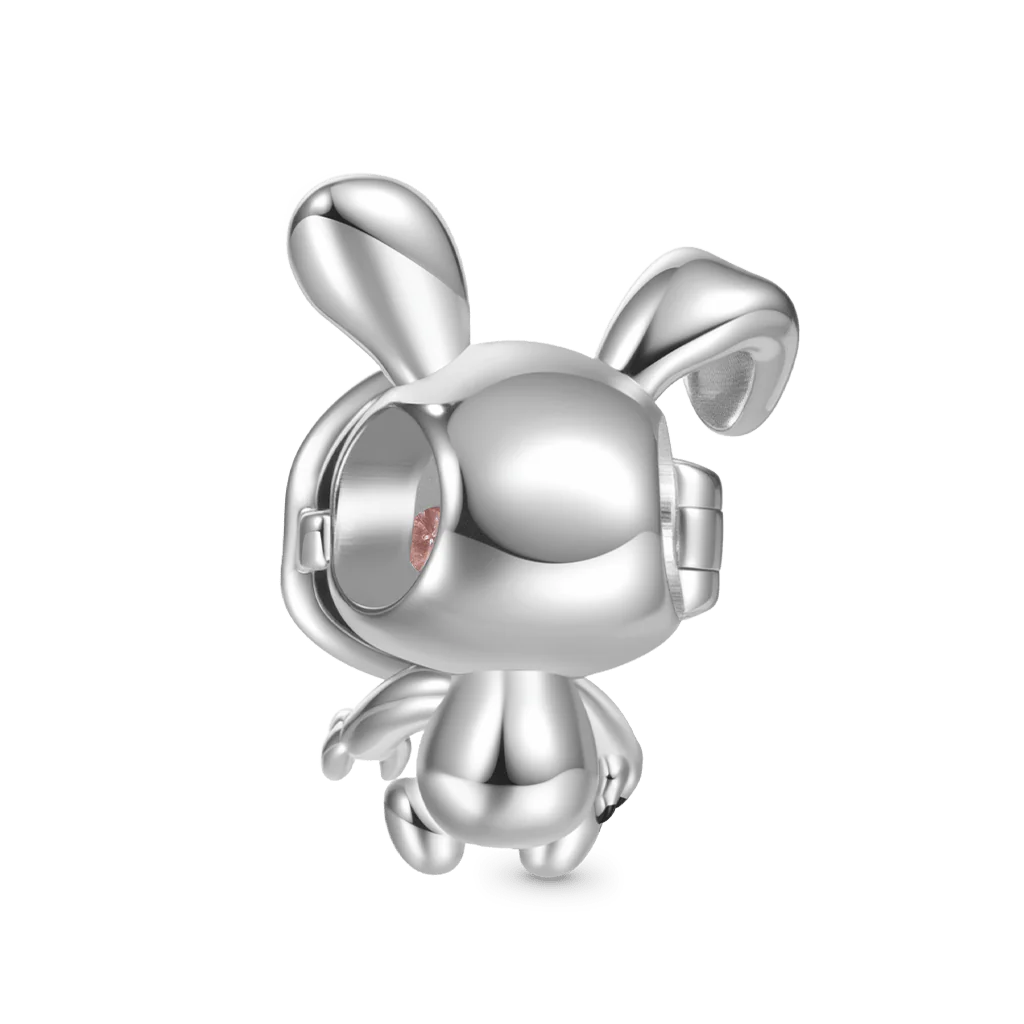 Gnoce Halloween Bunny Face Changeable Charm Platinum-plated Silver Blend - Image 3