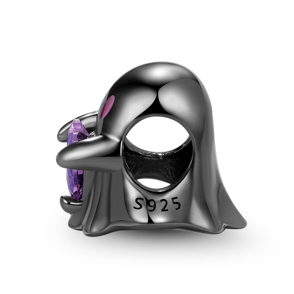 Gnoce Halloween Ghost Embrace Love Heart Charm - Image 5