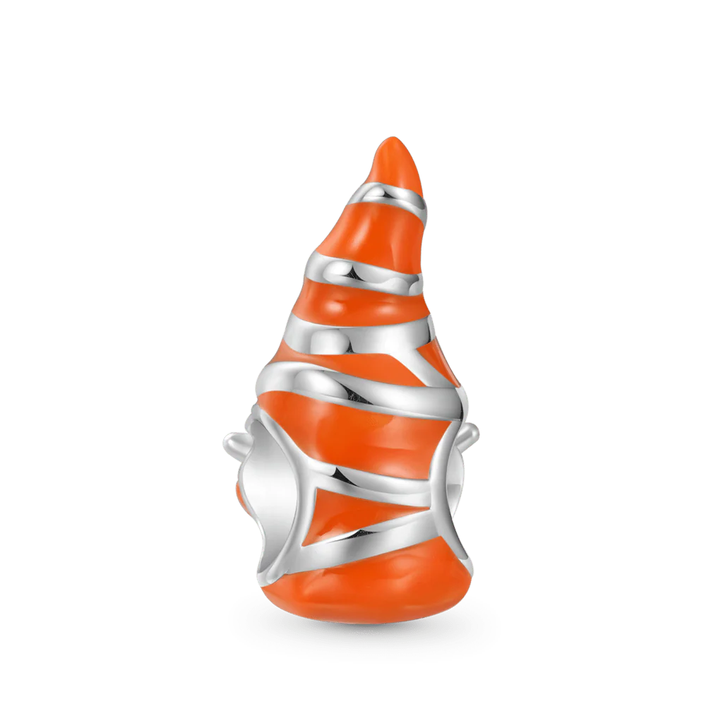 Gnoce Halloween Mummy Gnome Charm Platinum-plated Silver Blend - Image 2