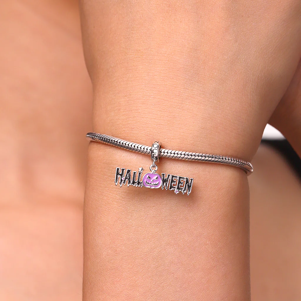 Gnoce Pumpkin Glow-in-the-Dark Charm Platinum-plated Silver Blend - Image 7
