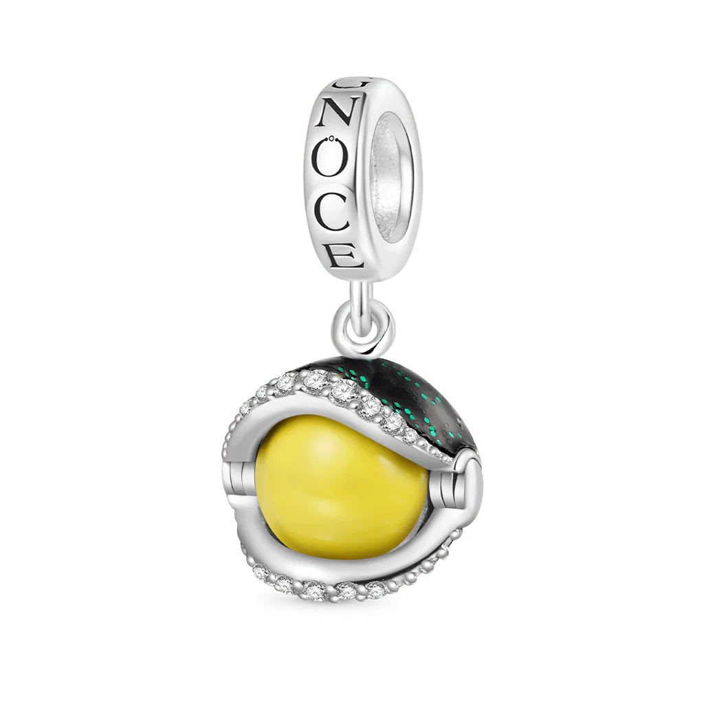 Gnoce Rotatable Devil Eye Charm Platinum-plated Silver Blend - Image 3