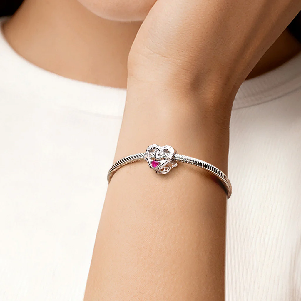 Gnoce "Love Never Fails" Hand Love Heart Charm - Image 2