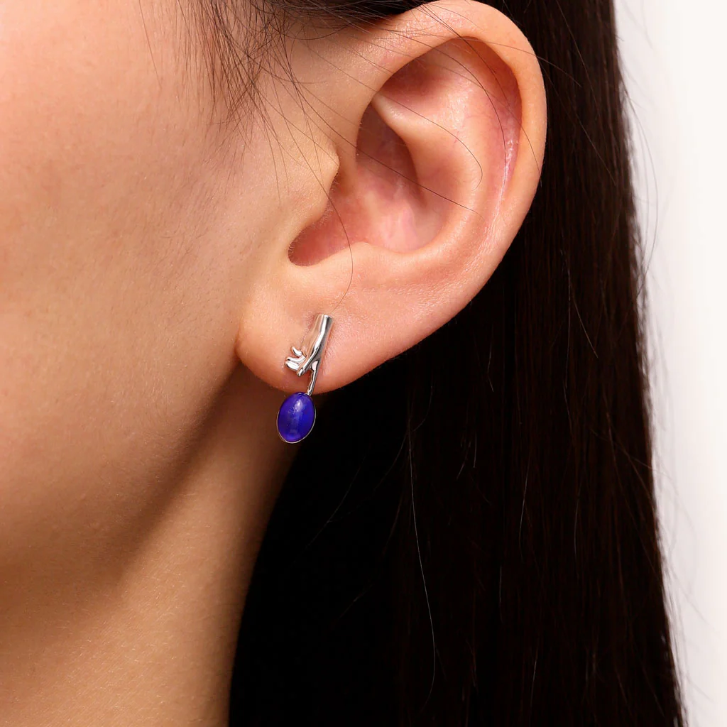 Gnoce Hand of God Mood Stud Earrings Platinum-plated Silver Blend - Image 5
