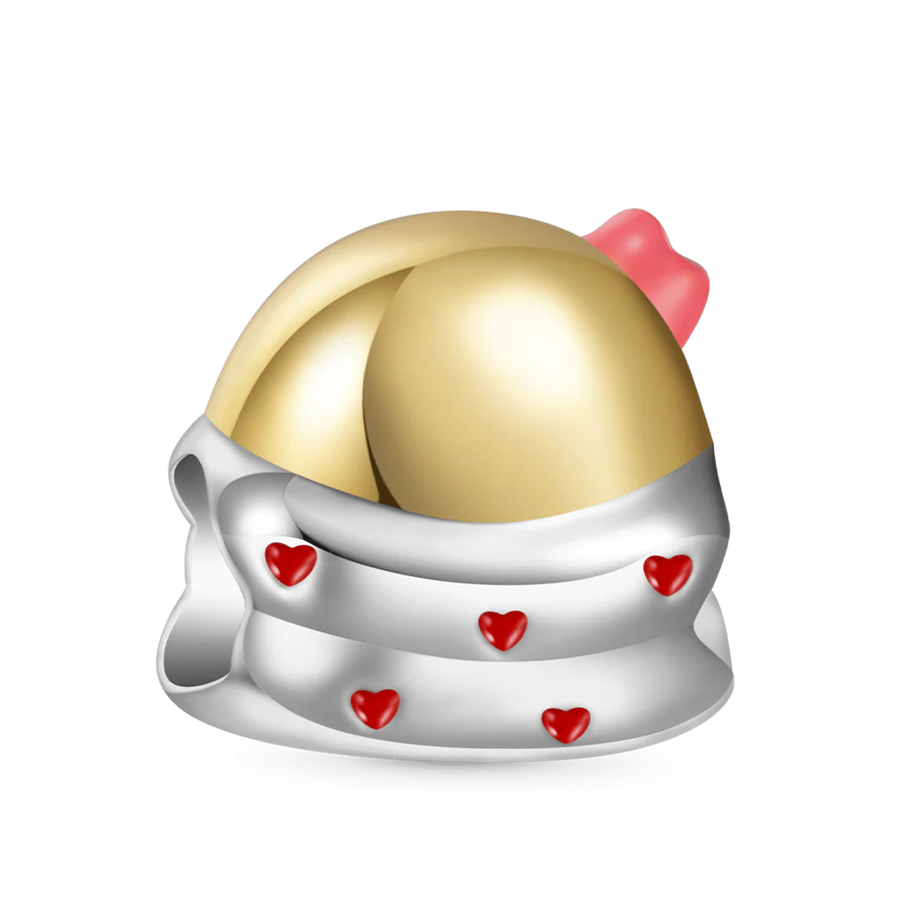 Gnoce Hangry Pancake Charm Platinum-plated Silver Blend - Image 2