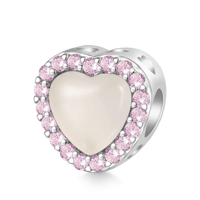 Gnoce Light Pink Heart Color-changing Charm - Image 2