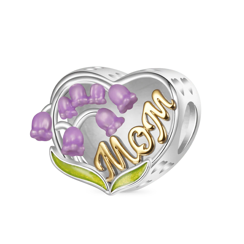 Gnoce Lily of the Valley Photo Charm Platinum-plated Silver Blend - Image 2