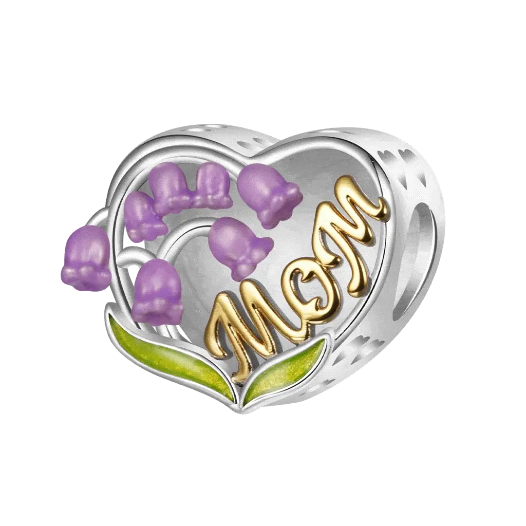 Gnoce Lily of the Valley Photo Charm Platinum-plated Silver Blend - Image 4