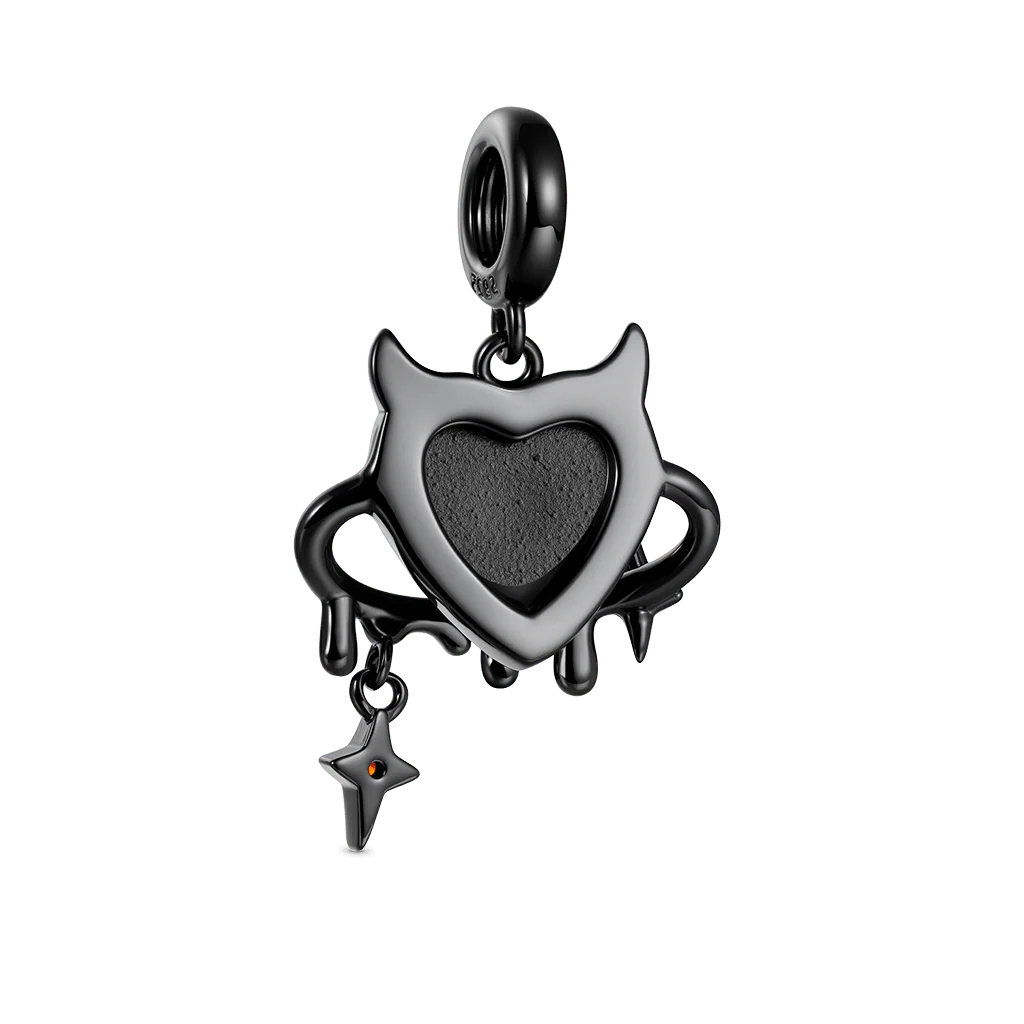 Gnoce Sweet Cool Heart of the Devil Pendant Dangle Charm - Image 2