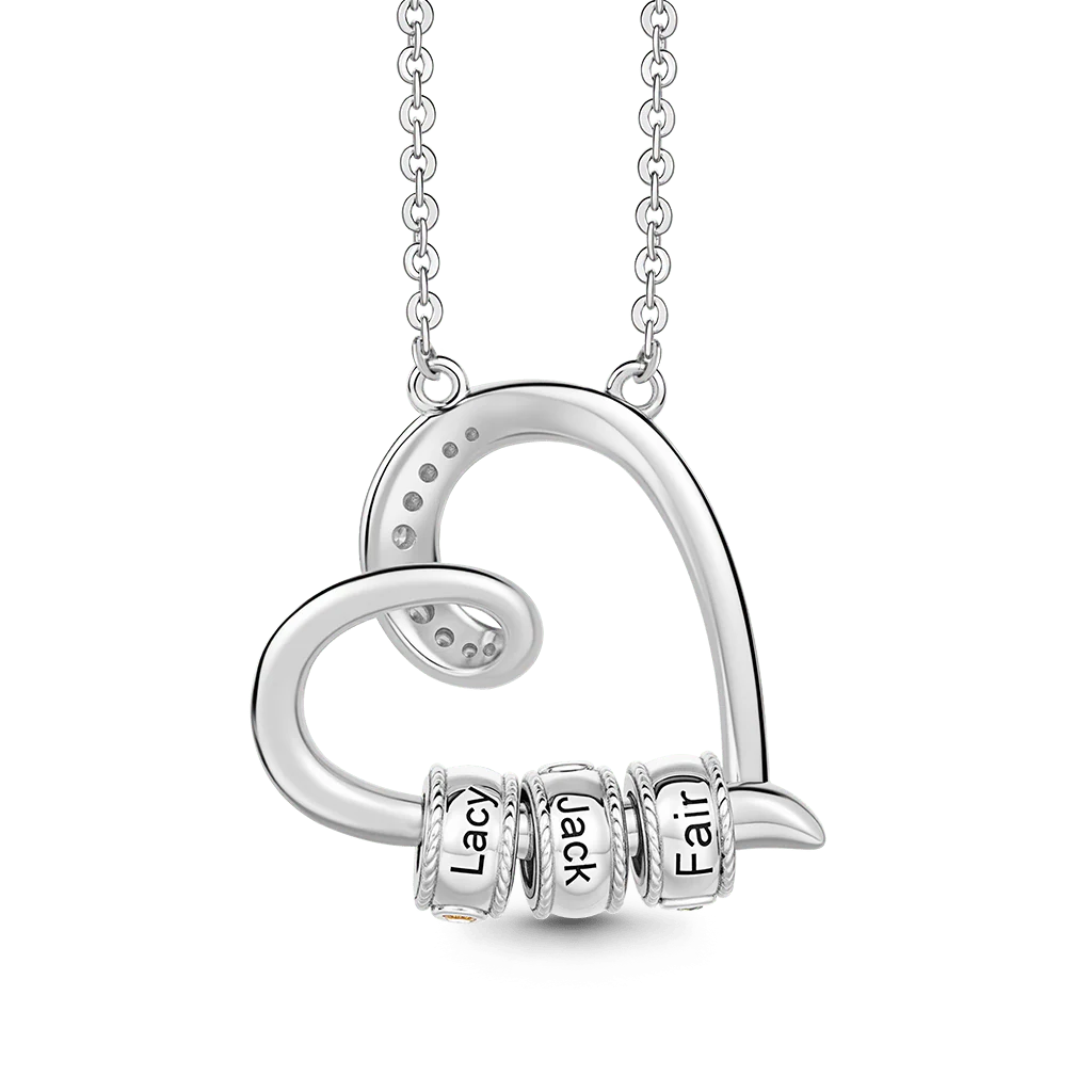 Gnoce Customized Birthstone Heart-shaped Openable Necklace - Image 6