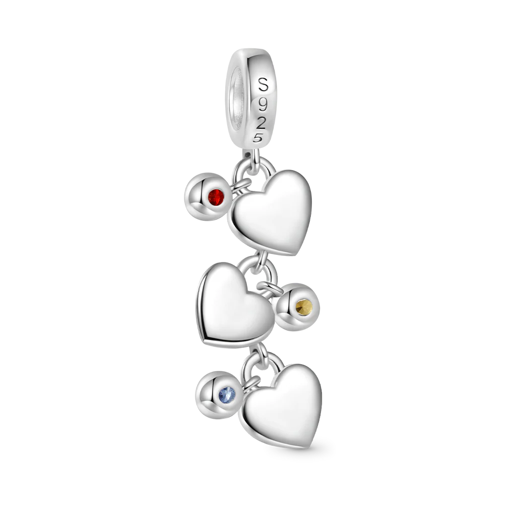 Gnoce Hollow Personalized 1-6 Letters Charm Platinum-plated Silver Blend - Image 4
