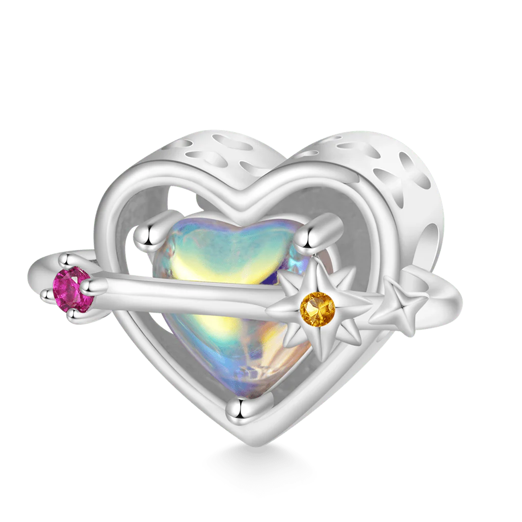 Gnoce Heart Planet Charm