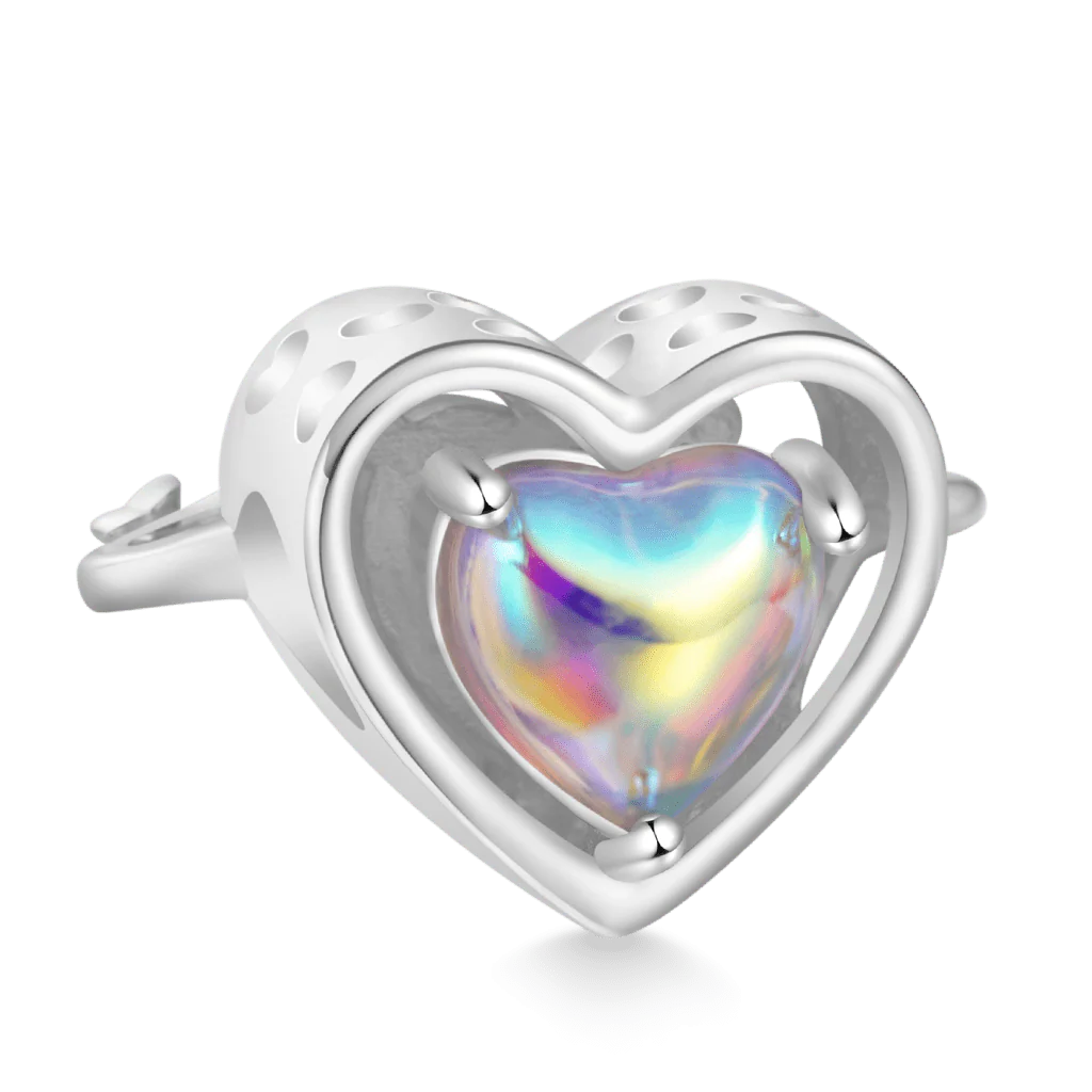Gnoce Heart Planet Charm - Image 2