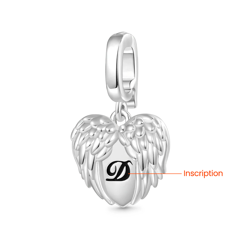 Gnoce Angel Wings Clasp Clusters Charm Platinum-plated Silver Blend - Image 3