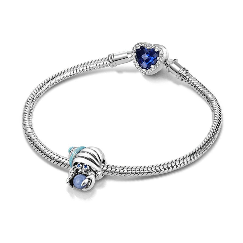 Gnoce Hermit Crab Glow-in-the-Dark Charm Platinum-plated Silver Blend - Image 3