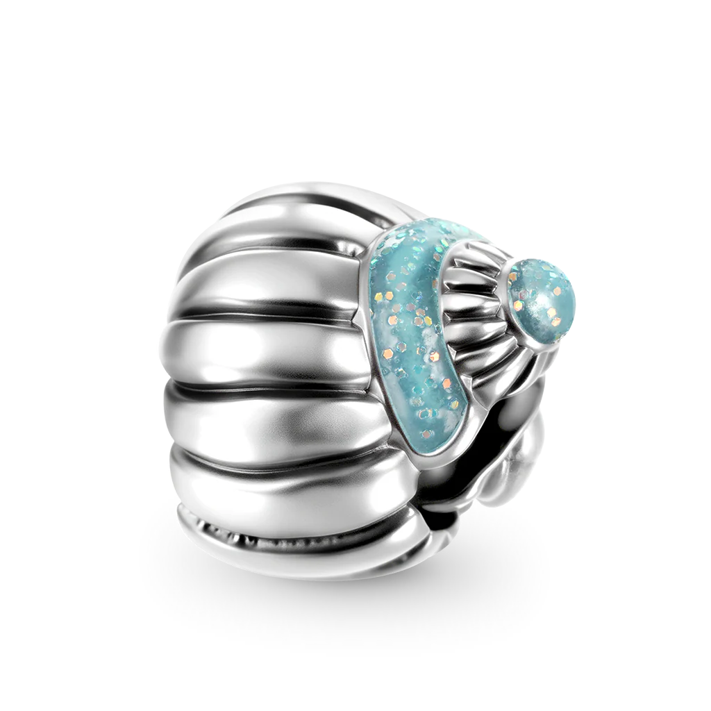 Gnoce Hermit Crab Glow-in-the-Dark Charm Platinum-plated Silver Blend - Image 5
