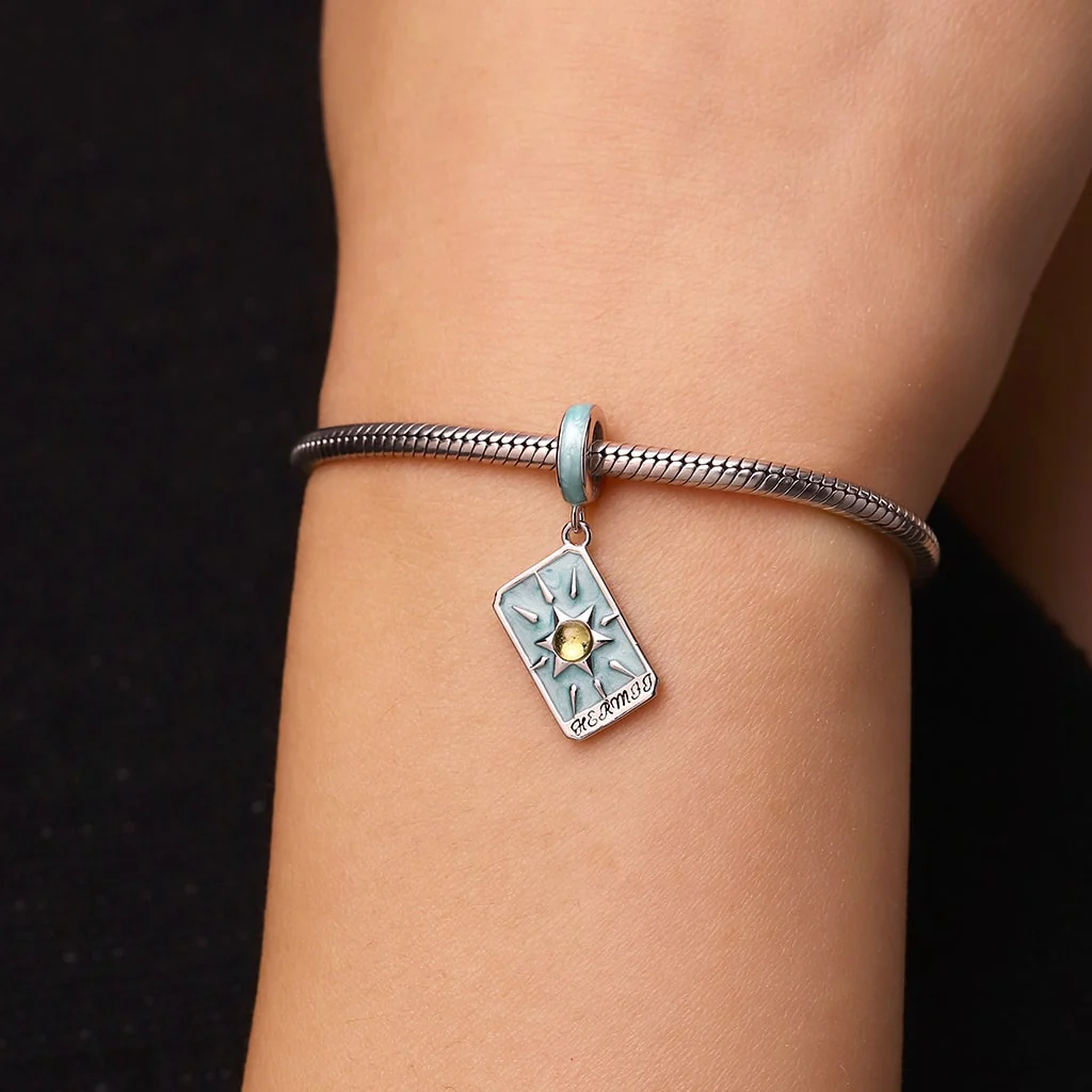 Gnoce Hermit Tarot Pendant Dangle Charm - Image 6