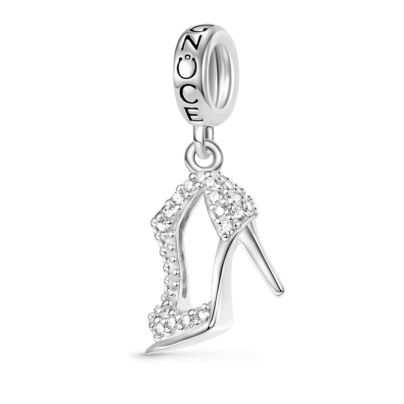 Gnoce Sparkling High Heel Pendant Dangle Charm