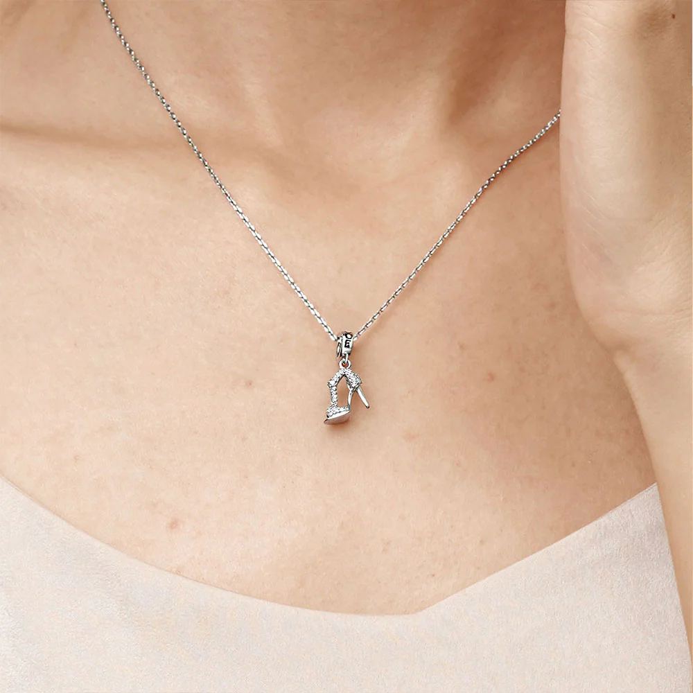Gnoce Sparkling High Heel Pendant Dangle Charm - Image 5