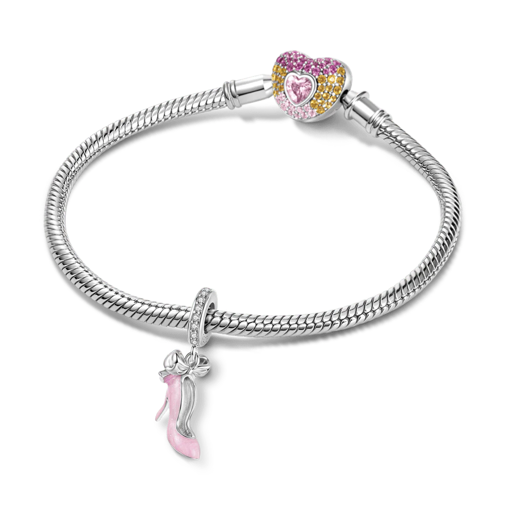 Gnoce Pink High Heels Pendant Dangle Charm - Image 3