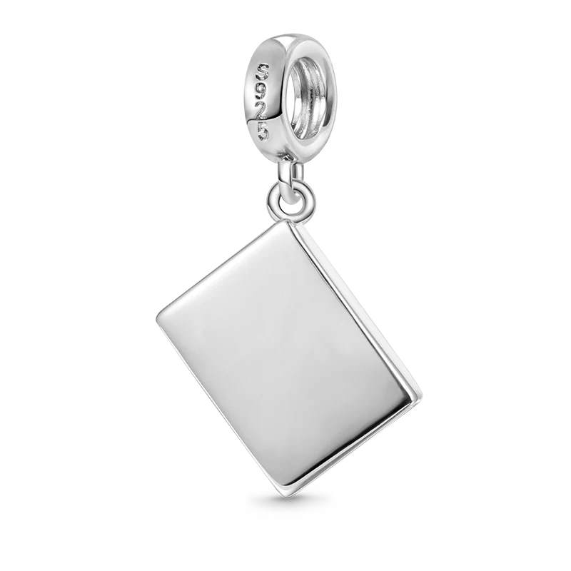 Gnoce Faithful Holy Bible Charm Platinum-plated Silver Blend - Image 2