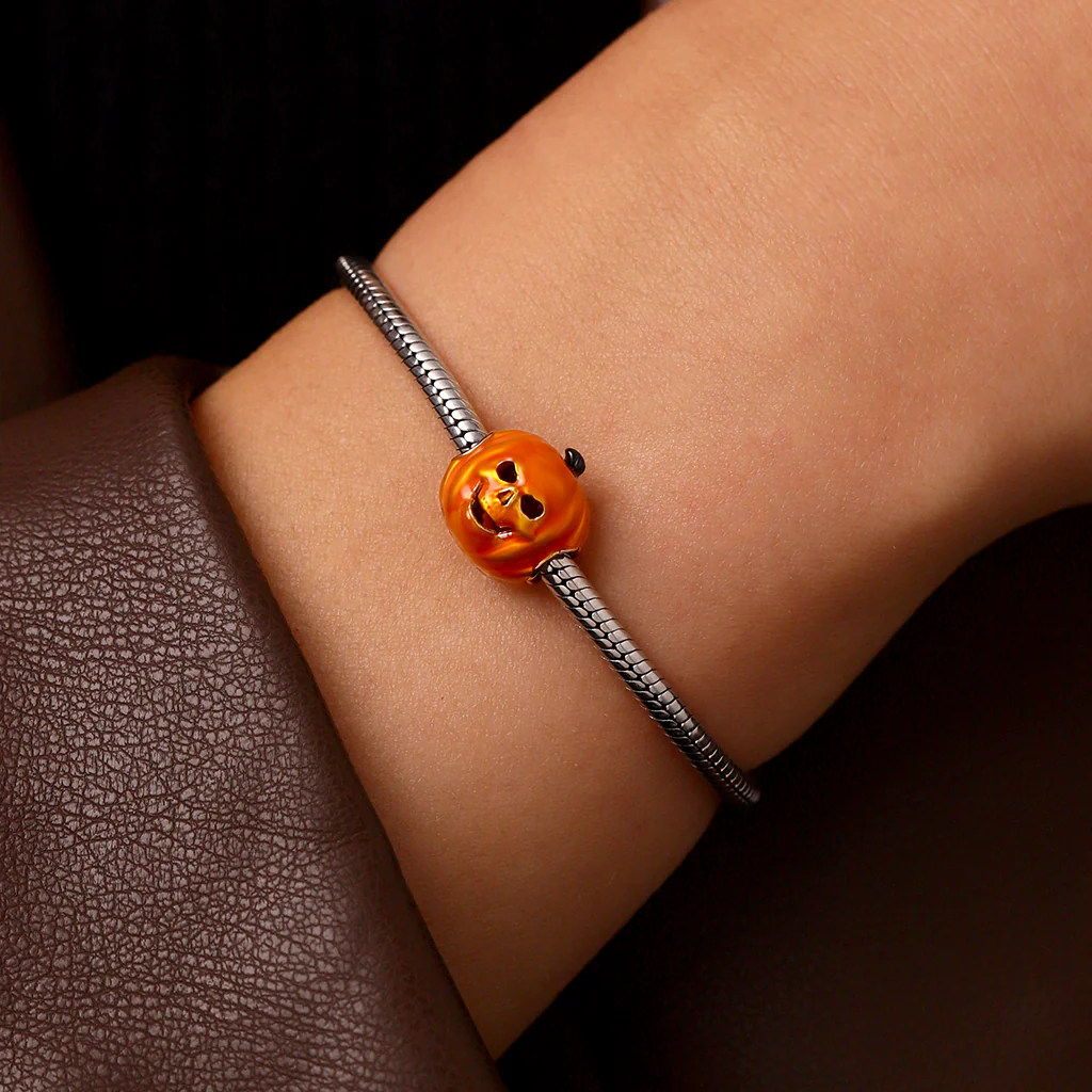 Gnoce Halloween Horror Pumpkin Head Charm - Image 5