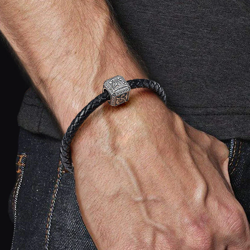 Gnoce Four Horsemen of Apocalypse Men's Charm Platinum-plated Silver Blend - Image 5