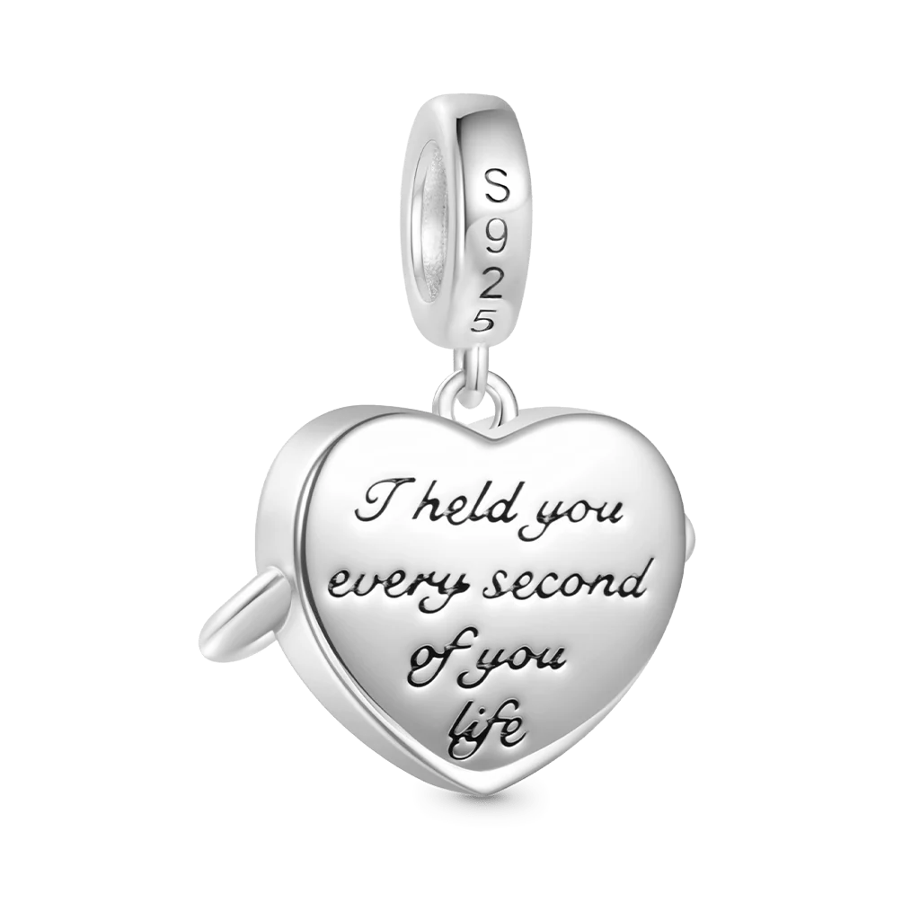 Gnoce Hug Love Locket Birthstone Charm Platinum-plated Silver Blend - Image 3