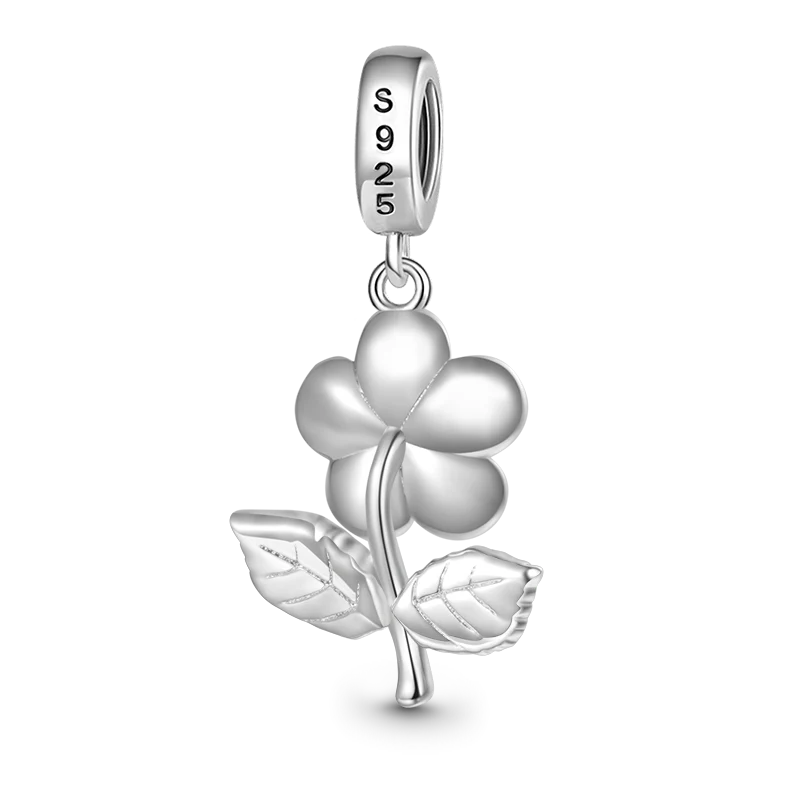 Gnoce "I Love You" Blossom Charm Platinum-plated Silver Blend - Image 2
