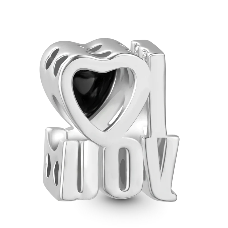 Gnoce Magic "I Love You" Mood Charm Platinum-plated Silver Blend - Image 3
