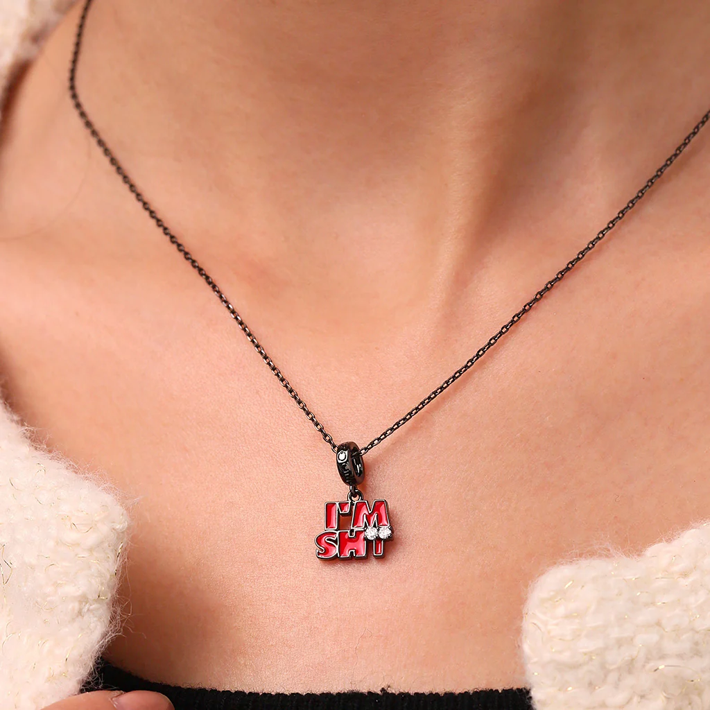 Gnoce IM SHY Individuality Birthstone Charm Platinum-plated Silver Blend - Image 6