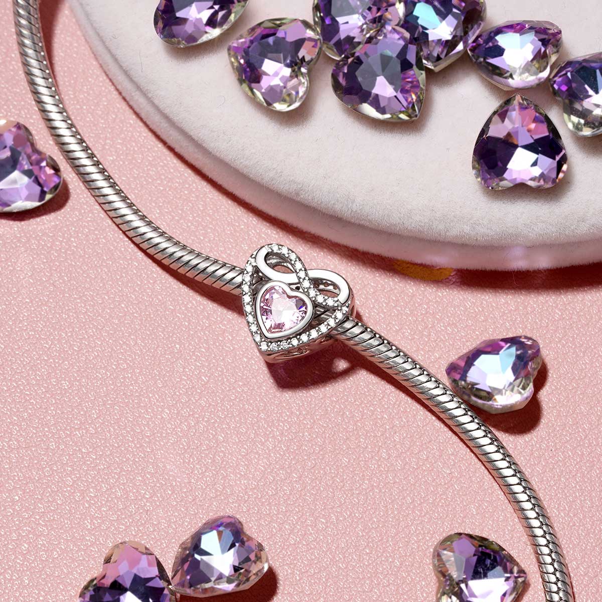 Gnoce Infinite Love Heart Charm - Image 3