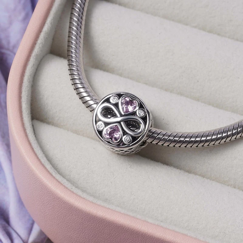 Infinity Love Charm Bead Sterling Silver - Image 2