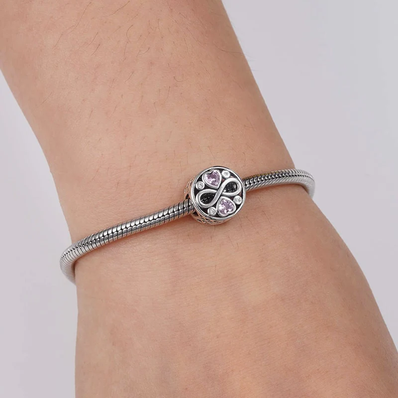 Infinity Love Charm Bead Sterling Silver - Image 3