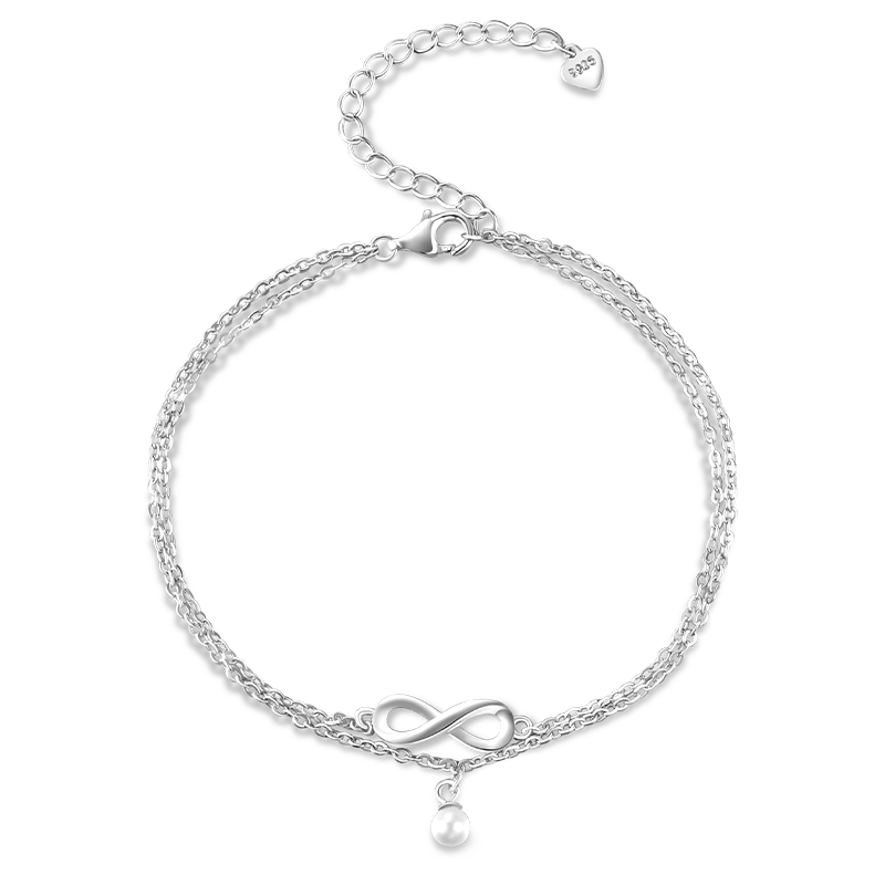 Gnoce Infinity Love Pearl Bracelet - Image 2