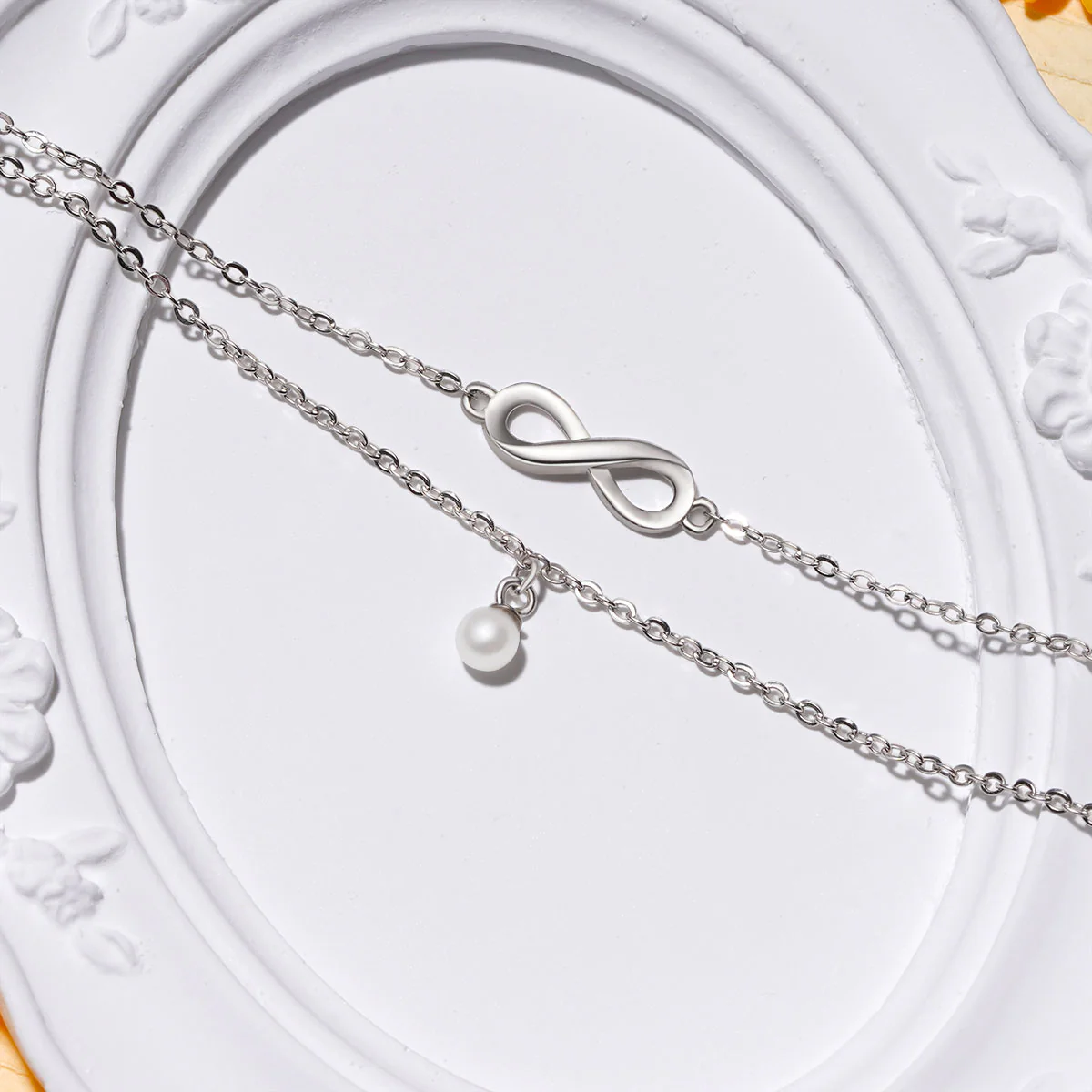 Gnoce Infinity Love Pearl Bracelet - Image 3