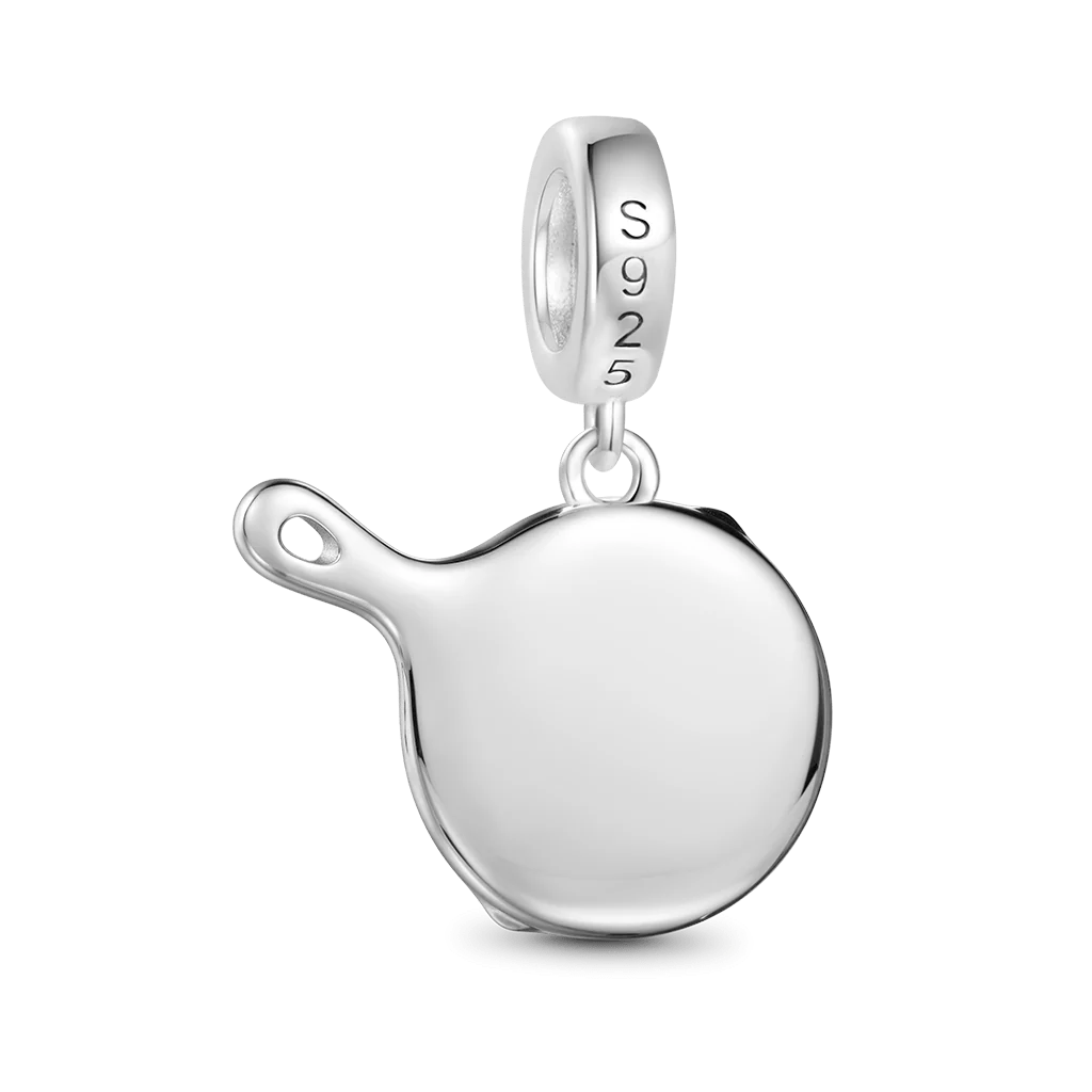 Gnoce Italian Dumpling Charm Platinum-plated Silver Blend - Image 5