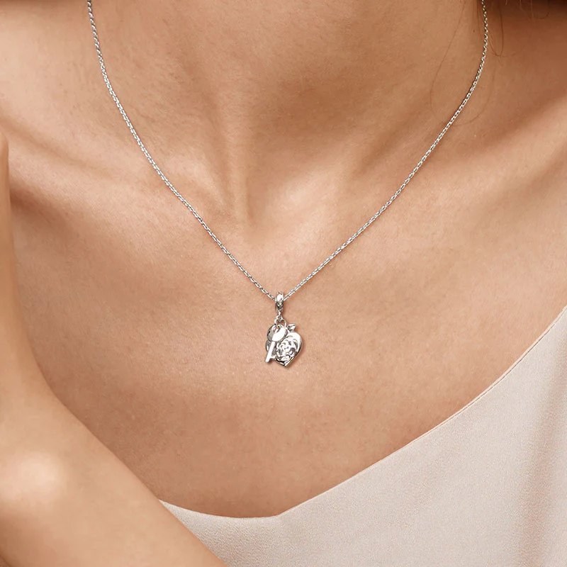 Gnoce Key to Your Heart Charm Platinum-plated Silver Blend - Image 7