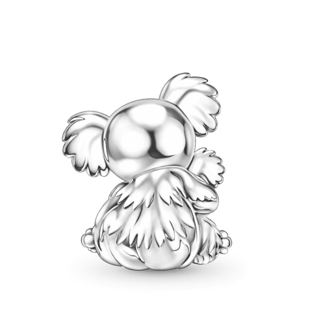 Gnoce  Koala Embraces Baby Personalized Heart Birthstone Charm - Image 5
