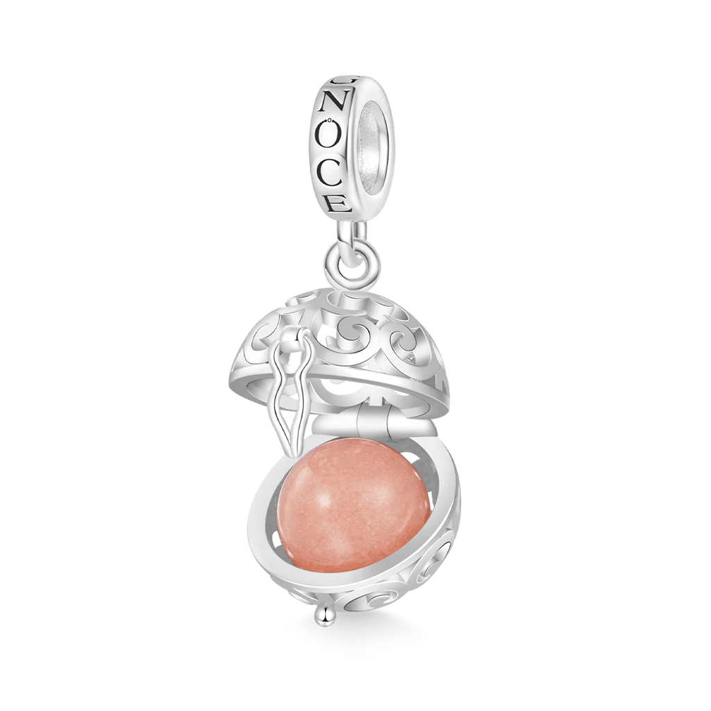 Gnoce Openable Lantern Glow-in-the-Dark Charm Platinum-plated Silver Blend - Image 2
