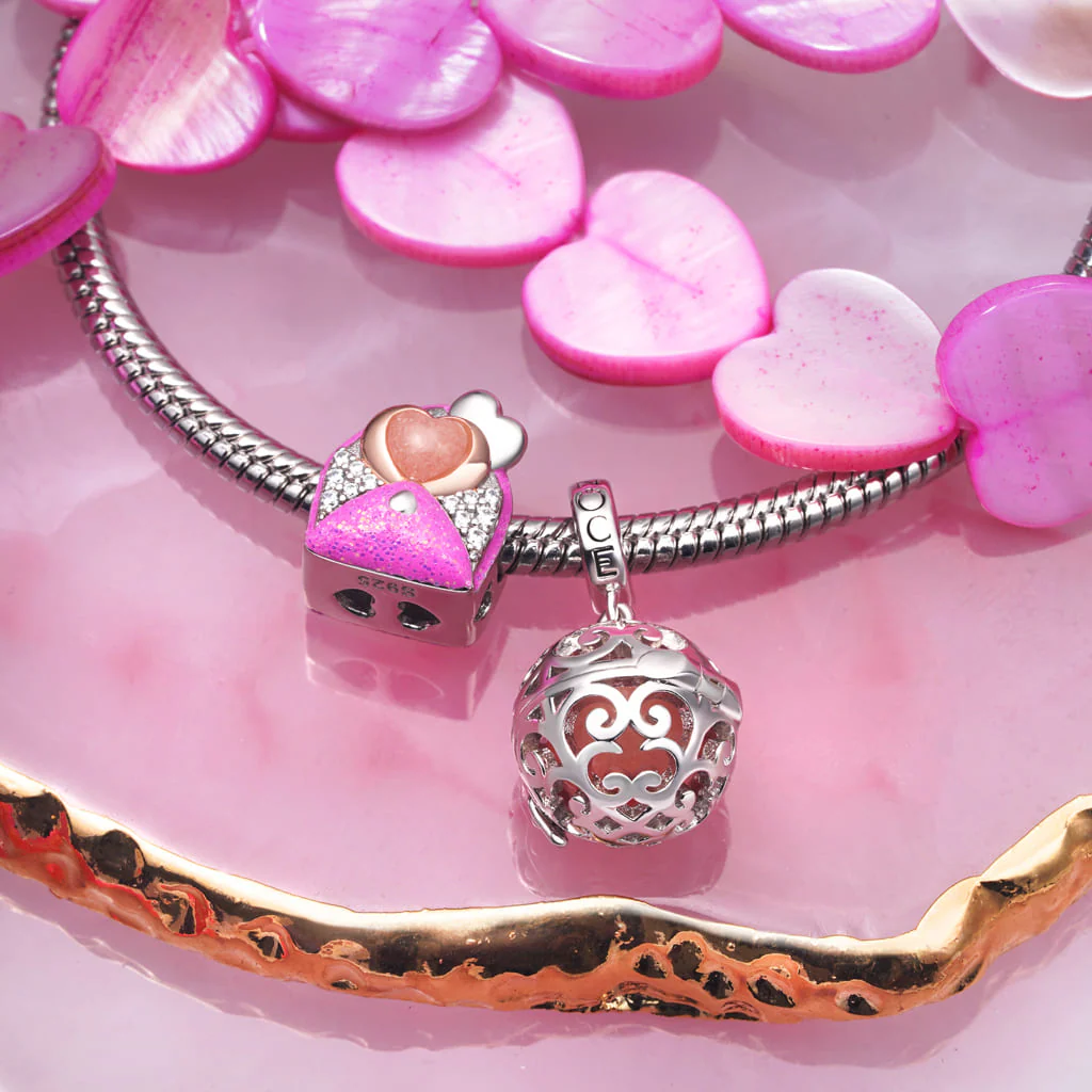Gnoce Openable Lantern Glow-in-the-Dark Charm Platinum-plated Silver Blend - Image 4