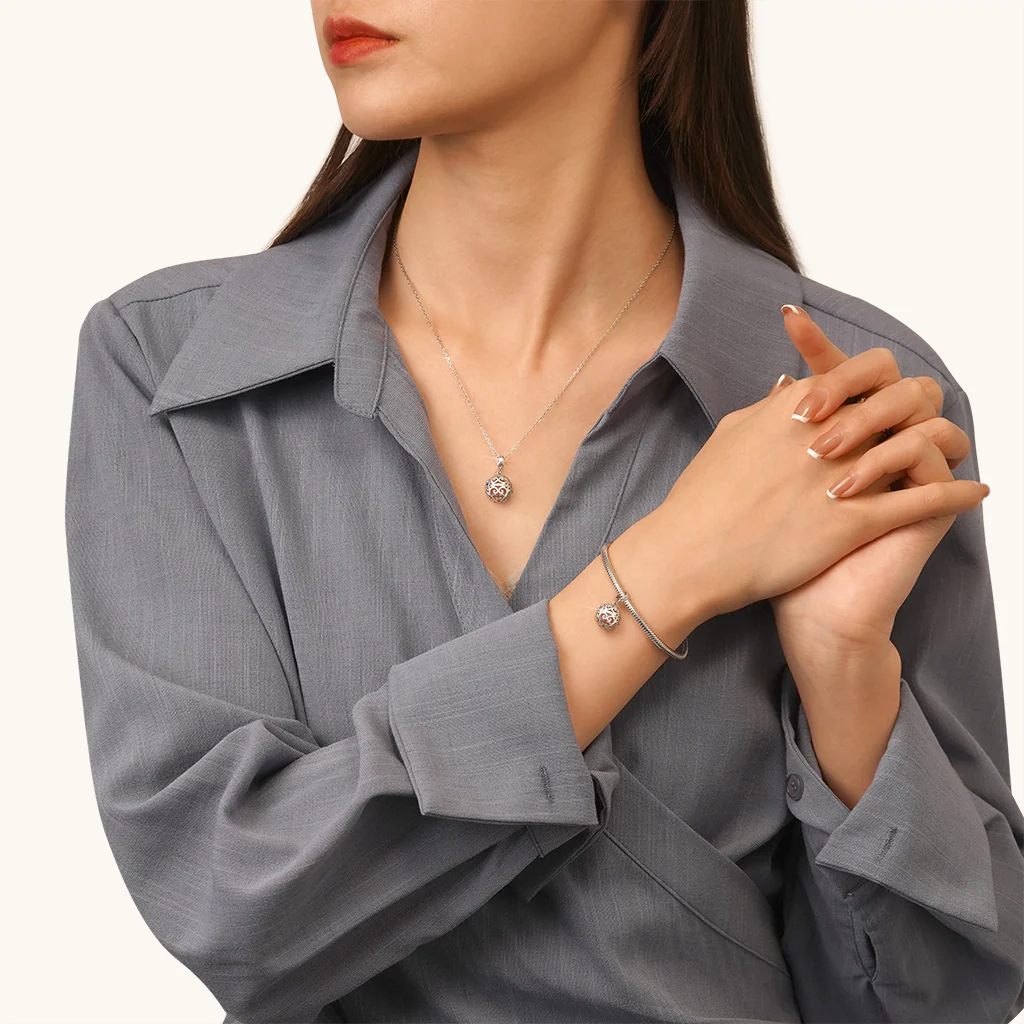 Gnoce Openable Lantern Glow-in-the-Dark Charm Platinum-plated Silver Blend - Image 5