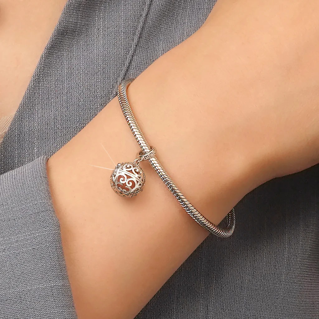 Gnoce Openable Lantern Glow-in-the-Dark Charm Platinum-plated Silver Blend - Image 7
