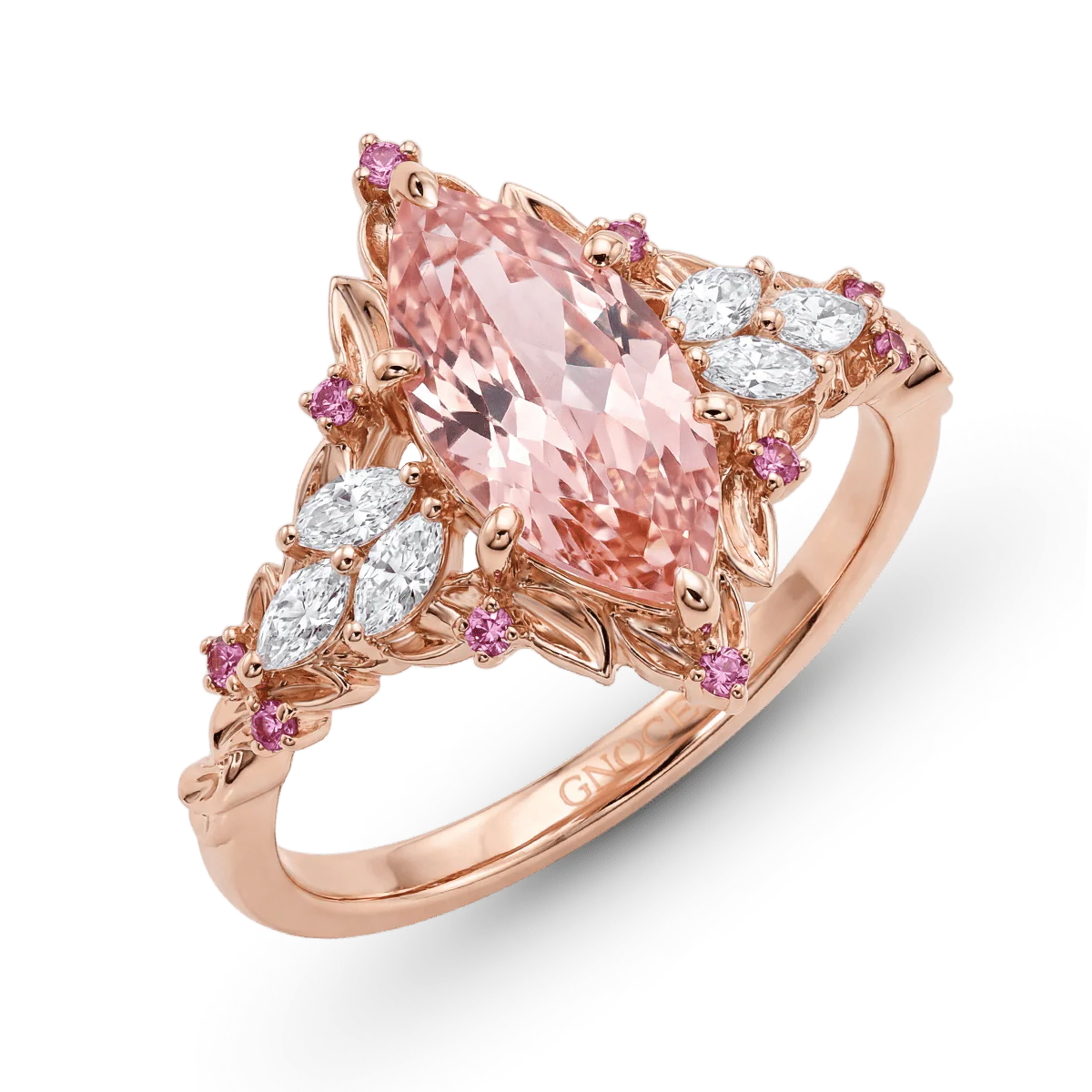 Gonce Nature-Inspired Leaf Marquise-Cut Engagement Ring - Image 4